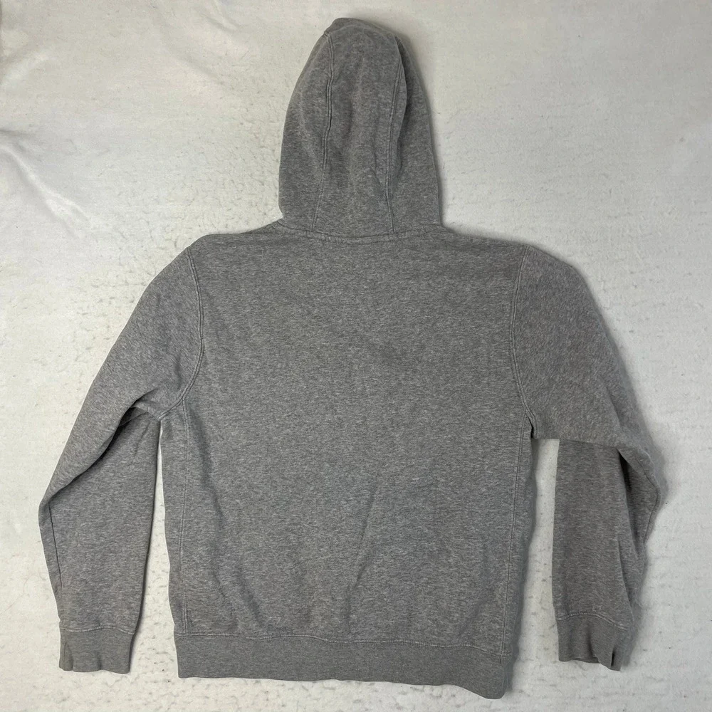 Nike Hoodie Mens Small‎ Gray Embroidered Logo Fleece Pullover BV2654-063 - Picture 3 of 7